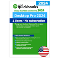 QuickBooks Desktop Pro 2024 USA for Win PC Lifetime