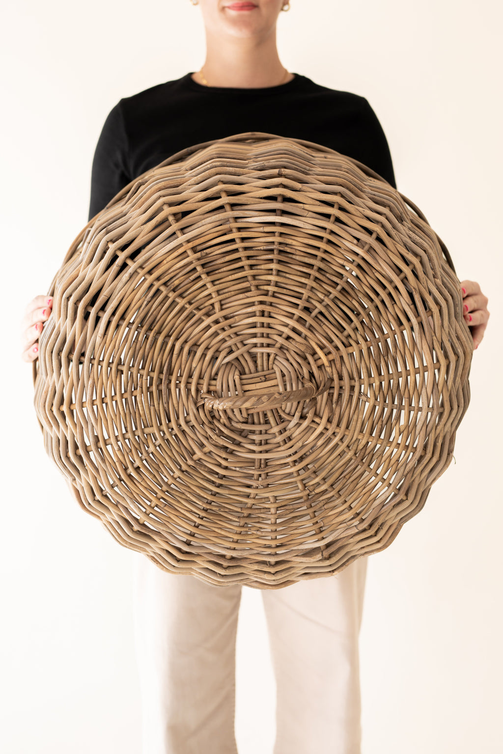 Rattan Cloche Dome Food Cover