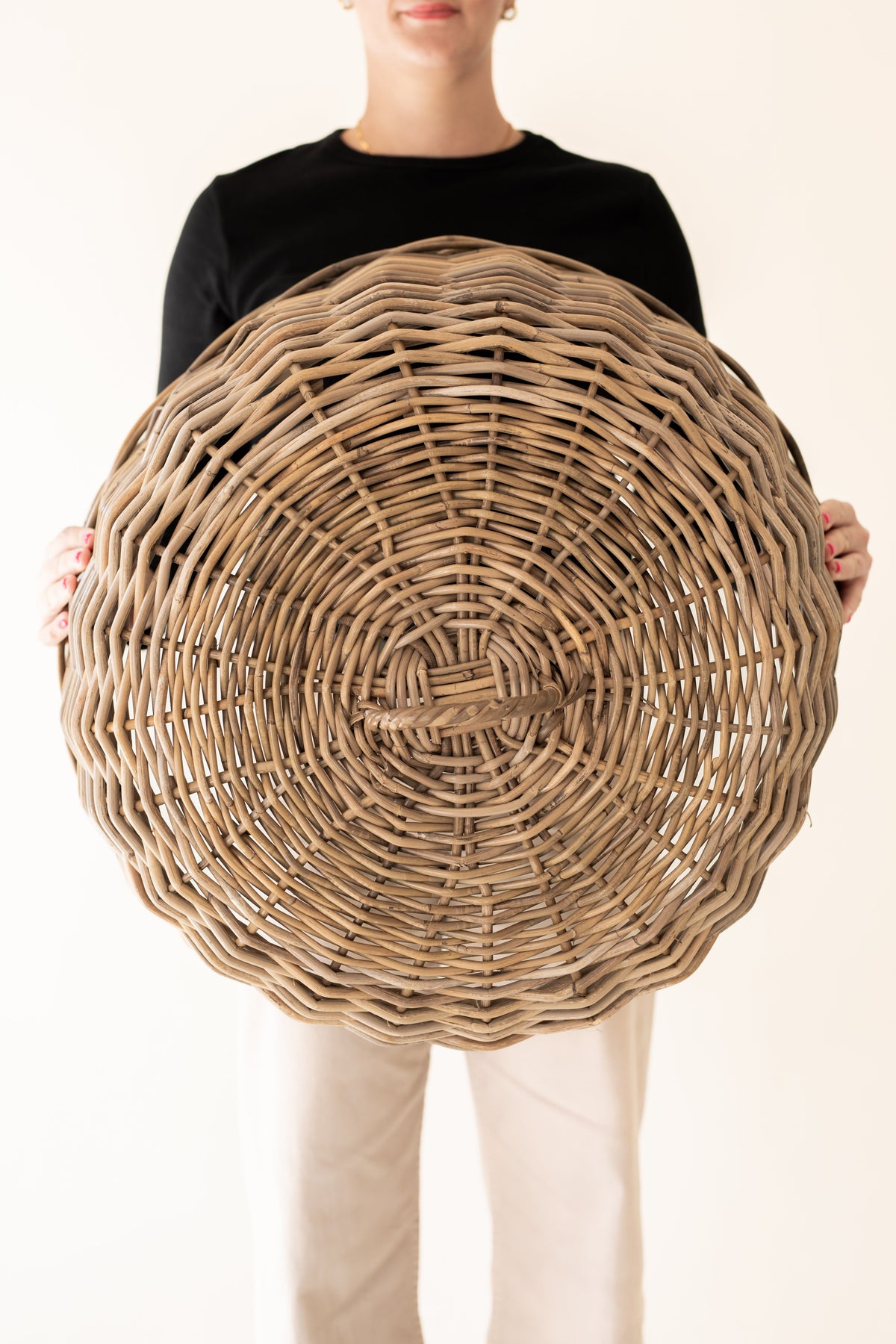 Rattan Cloche Dome Food Cover