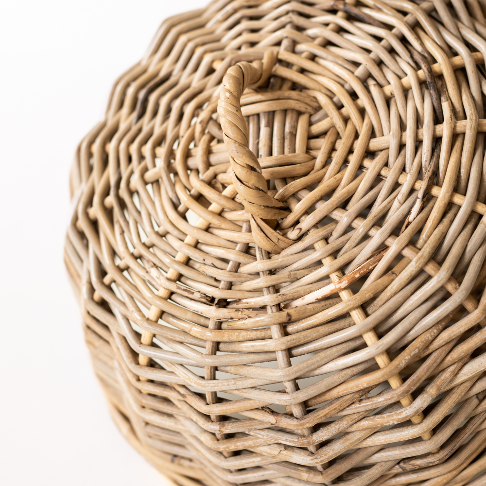 Rattan Cloche Dome Food Cover